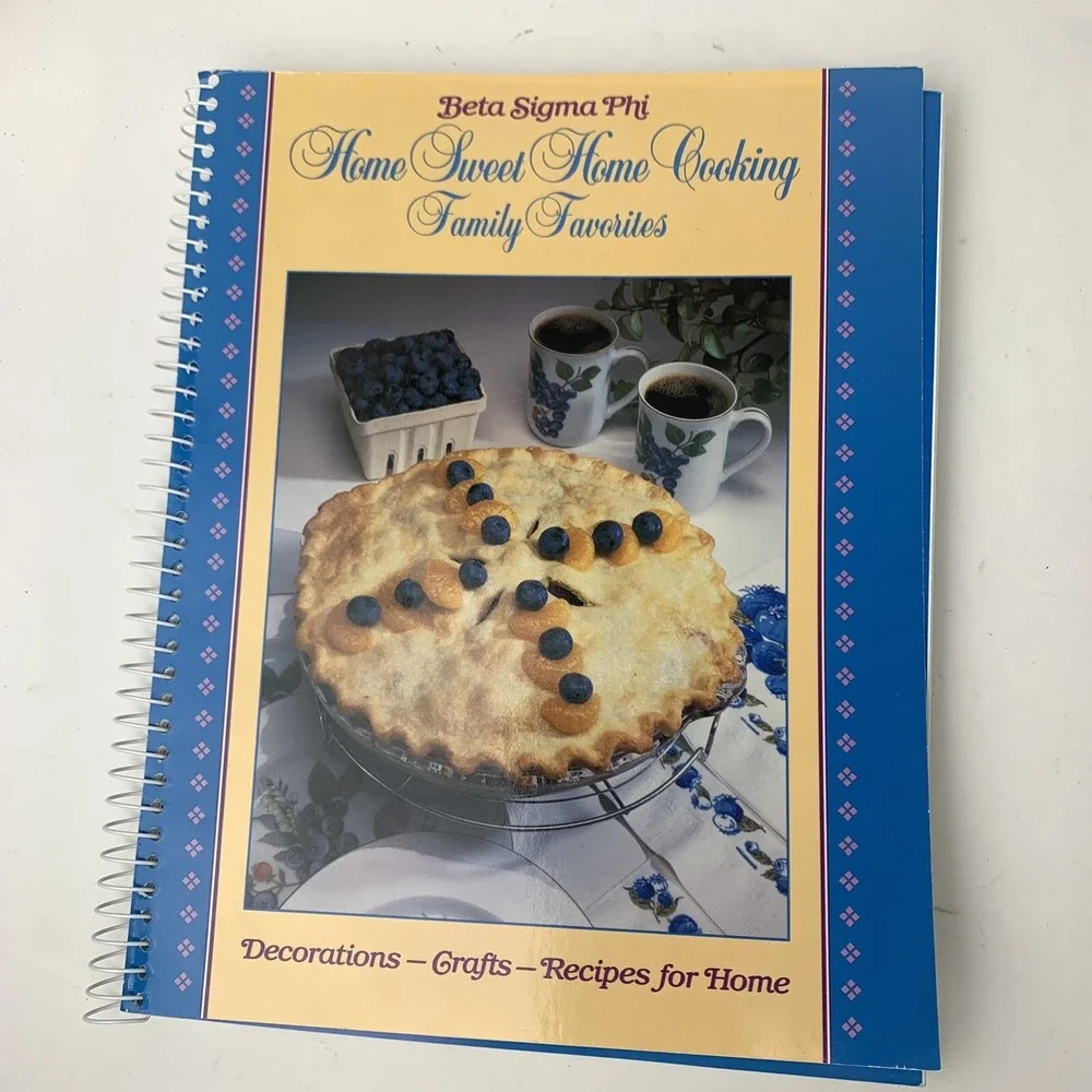 Beta Sigma Phi Home Sweet Home Cooking Spiral Cookbooks‎ Vintage